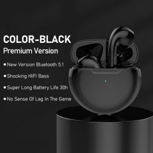 PRO 6 Bluetooth Earphone In Ear Noise Reduction Wireless Earphone Touch Control Stereo Sound Wireless Earbuds Sports Travel Compact And Portable TWS Bluetooth Earbud PRO6 蓝牙无线耳机