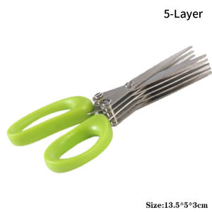 3/5 Layer Vegetable Scissors For Kitchen Scallion Shear Cutter Kitchen Gadget
