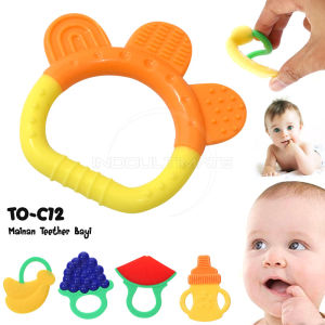 Teether Buah Mainan Gigitan Bayi Silikon TO-C12 Mainan Bayi Gigitan Bayi Silicone Baby Teether Mainan Genggan Silicone Gigitan Bayi Bentuk Buah Mainan Bayi
