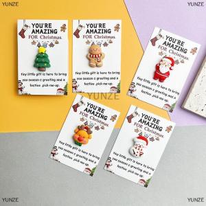 [COD] YUNZE 10pcs Holiday Pocket Hugs Christmas Pocket Hugs Little Pockets Christmas Hug Mini Santa Snowman With Heartwarming Cards