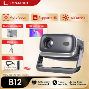 B12 Portable Projector Mini 1080P SmartProjector Featuring Auto Focus &Keystone Correction WiFi6 & Bluetooth5.2 home theater