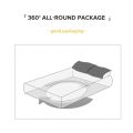 Dansunreve 3in1 single set Ice Silk Bedsheet Cooling Washed Satin Sheets Bed Sheet Pillowcase Fully Garterized Fitted Sheet Single Queen King. 