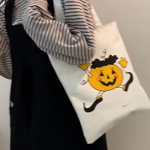 # 21126 Korean Animal Cartoon Cute Tote Bag with Zipper/ Handy/ JGEN