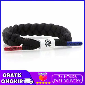 [BISA COD] GELANG RASTACLAT VARIANT FULL BLACK WARNA- BRACELET