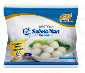 Frozen Fish Ball PKSB Permai Kaya Veggie Fishball Hygiene Fresh Delicious