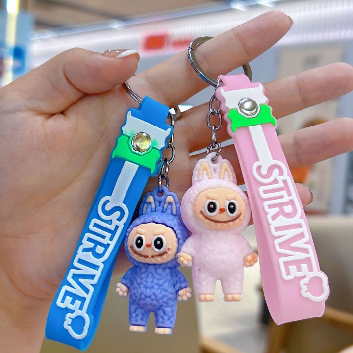 Labubu Keychain Silicone Doll Keychain Set 6pcs Authentic Popmart 720x720q80 