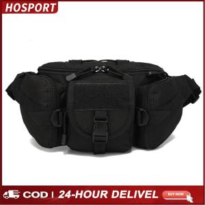 Multipurpose Fanny Pouch Nylon Portable Outdoor Sports Waist Pack Waterproof Large Capacity for Camping Hiking Traveling Running