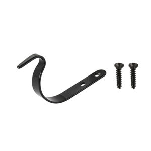 2Pc Iron Garden Plant Wall Basket Holder Hanger Flower Pot Hanging Holder / Screw Black Flashlight Holder Light Shape J Hook Shelf Accessories