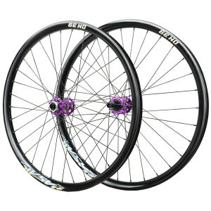 Bicycle DH off-road wheelset BOOST thru-axle 110/148 26/27.5/29 inch wheels 39mm wide rim purple - HB18DH39(01)