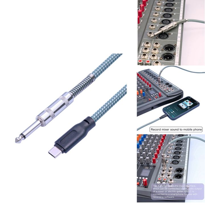 6.35mm Male to USB Type-C Male Guitar Audio Cable 1/4Inch to USB-C ...