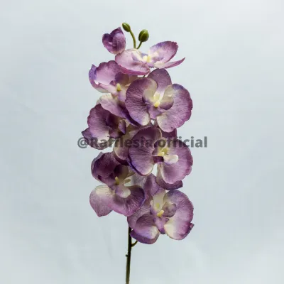Bunga Anggrek Premium Tebal Orchid Flower Real Touch Hiasan Dekorasi Palsu Plastik