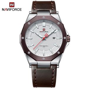 Navi Force Original Jam Tangan Pria Analog Tahan Air Quartz Movement NF 9200L SW/DBN Analog Bisnis Kemewahan Tahan air Bercahaya