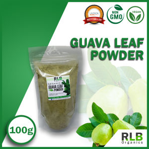 100 grams 100% Pure Organic Natural Guava Leaf Powder - High in Vitamin C Potassium and Fiber - Anti-oxidant Lowers Blood Sugar Level Immune System Booster - Natural Guava Leaf Powder