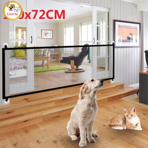 Portable Folding Safety Magic Gate Guard Mesh Safe Fence Net for Pets Dog Puppy Cat