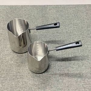 304 Stainless Steel Turkish Coffee Pot Warmer Pot with Heat Resistant HandleCoffee Kettle