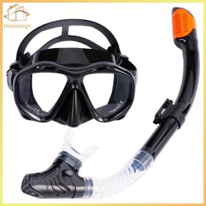 Dry Snorkel Set Wide View Anti-Fog Scuba Diving Mask Professional Snorkeling Gear for Snorkeling Scuba Diving Swimming