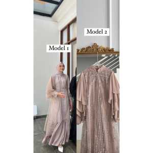 BEST SELLER Devina Dress Silk Brukat Premium Gamis Kondangan Wanita Terbaru 2024 Dress Muslim Pesta