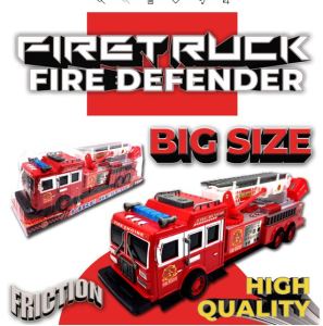 BIG SIZE & MEDIUM SIZE Firetruck Toys Educational Vehicle Simulation Ladder Truck Firetruck Toy For Kids