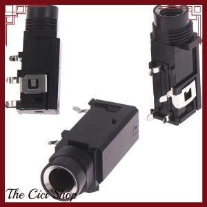 [The Cici Shop] Amango 3pcs lot 6.35mm Jack stereo female socket connector audio adapter 4pin