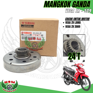 Paket 1 set 2 item kampas ganda vega zr new + mangkok ganda gigi 24t vega zr lama 2009