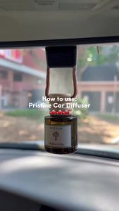 PRISTINE Car Air Freshener/Top 4 Hotel Blend Essential Oils 4 Pcs SetHanging Teakwood Cap Diffuser for Car Aroma Scenting/Cute Long-Lasting Fragrance for 30 Days of Aroma in Car