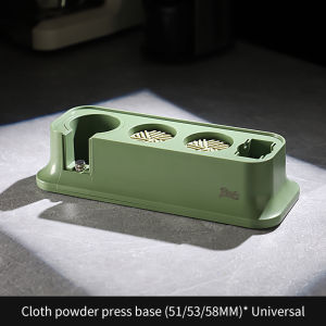 BINCOO Coffee Green Tamper Set Powder Distributor Square Tamper Base Italian Coffee Utensils 51/58MM