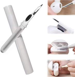 Earphone Earbuds Cleaning Pen for Airpods 1/2/3 Pro Wireless Bluetooth Earphones Cleaning Tools Cleaning Pen Brush Phone Keyboard Cleaning Brush for Huawei Samsung Mi Headphone Cleaning Dust Pen