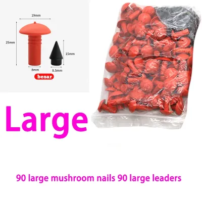 180pcs Car Tire Repair Plug Perbaikan ban Jamur Jamur Nail Tuber Perbaikan Universal Tuber Gun Tuber Rubber Input Ban Soket