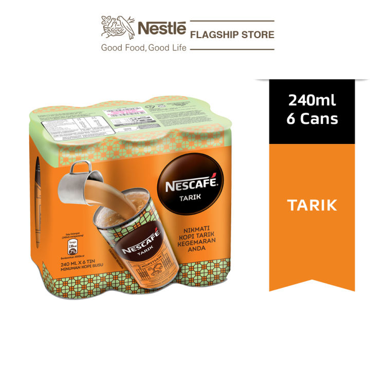 Nescafe Tarik Can 6x240ml Cluster Exp Date Sep24 Lazada