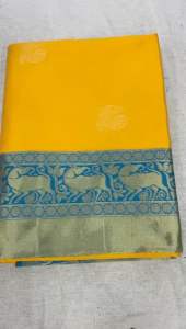 LAUNCHING NEW SOFT LICHI SILK CLOTH DESIGN : BEAUTIFUL RICH PALLU AND JACQUARD WORK ON ALL OVER THE SAREE.