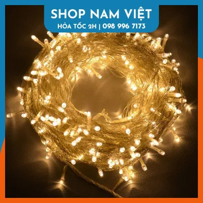 Dây Đèn LED Đom Đóm Fairy Light Trang Trí Ngoài Trời Chống Nước Nhiều Chế Độ Sáng