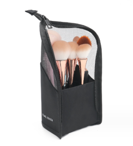 EH Makeup Brush Case Holder Travel Waterproof Cosmetic Bag Stand-up Foldable Makeup Cup with Zipper