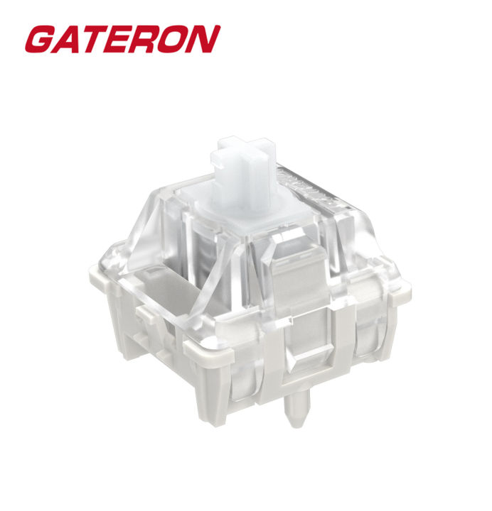 GATERON Hall Sensor Keyboard Switches KS20 White Linear lubed