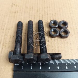 BAUT BAJA M8 X 55 HTB GRADE 8.8 M8X55 FULL DRAT KUNCI 13 PANJANG 55CM 55 CM PITCH 1.25 HITAM 8X55 8 X 55MM 55MM DIAMETER DRAT 12MM BAUD 12 MUR SEKRUP SKRUP