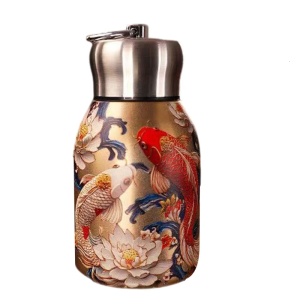 Vacuum Seal Stainless Steel Water Bottle Retro Style Vacuum Insulated Flasks 6hr Hot 12hr Cold Retention Easy Carry