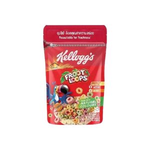 Kelloggs Froot Loops Pouch Sereal Sarapan Gandum Rasa Buah Bentuk Cincin