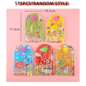 5Pcs Mini Marble Pinball Games Parent-Kid Interactive Educational Toys Handheld Pinball Disc Toy For Kids Giveaways / Lootbag Fillers / Party Favor