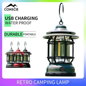 Outdoor camping light rechargeable LED light Waterproof Lamp Hanging Portable Tent Light Emergency light Flashlight
