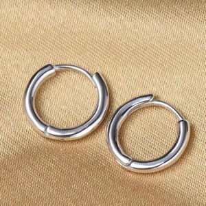 Wanita/Pria anting titanium Stainless Steel Kecil korea Anting-Anting Lingkaran Tindik