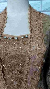 Atasan Kebaya Pesta Kebaya Brukat Mocca Free Longtorso