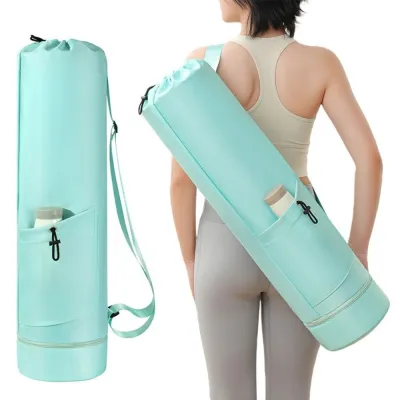 OOG Waterproof Yoga Mat Storage Bag Large Capacity Adjustable Strap Fitness Mat Carrier Portable Drawstring Gym Yoga Bag Workout Gym