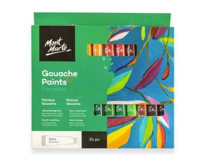 Mont Marte Gouache Paints Signature 12/18/24 X 12ml Colours