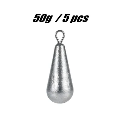 [5 PCS] Drop Lead Sinker (10g - 200g) Batu Ladung Timah Pancing Fishing Sea Bottom Weight Timah Pantai SB Dasar Kerapu