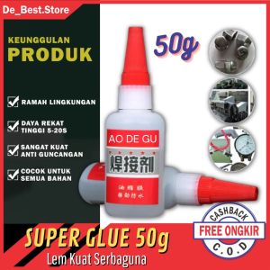 TERMURAH Lem Super 50gr - Lem Sepatu 50g ORIGINAL - Lem Serbaguna 50g - Lem Super Perekat Kuat 50g - Lem Korea Glue 50g - Lem Setan 50g