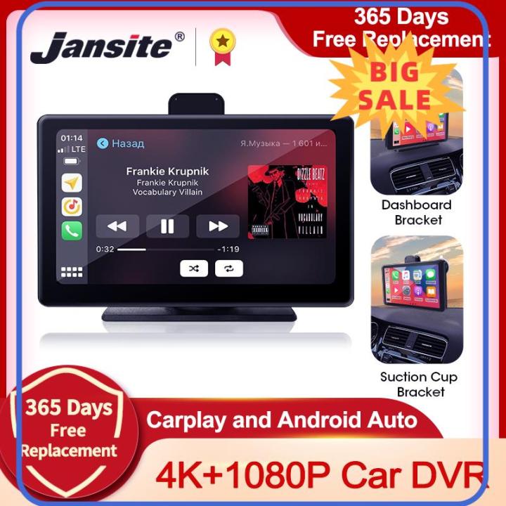 ⭐ [100% ORIGINAL] ⭐ Jansite 7-inch Car DVR Dashcam 4K Carplay Android ...