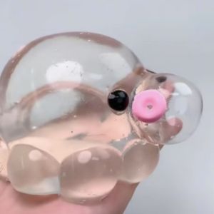 CAEDU Transparent TPR Crystal Ball Squeezing Acne Solid Water Ball Pinching Toy Trick Gift Realistic Bubble Pinching Toy Children Birthday Gift