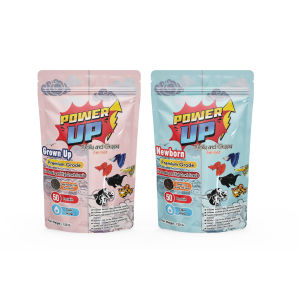 PowerUp อาหารปลาบอลลูน•ปลาหางนกยูง สำหรับลูกปลาแรกเกิด-โตเต็มวัย ขับลม สารอาหาร แร่ธาติครบ จบในซอง