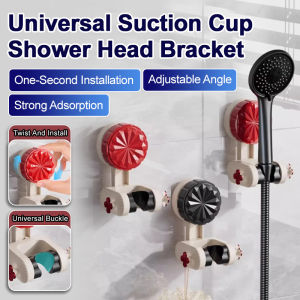 Shower Shower Bracket Bathroom Shelf Practical And Convenient Adjustable Base Nopunch Flexible Height Adjustment Home Shower Rack Suction Cup Shower Stand Stable