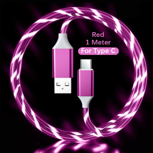 3in1 Rainbow Fluid Led Light Charger Cable Flowing Fast Charging for Apple Android Type C Android For iPhone 12 iPad Wire Cord Cables