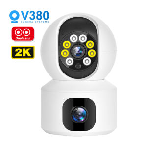 🔥ของแท้ โปรจัดเต็ม🔥V380 CCTV 8MP/4G กล้องวงจรปิด ใส่ชิม 4G ไร้สาย เลนส์คู่-หน้าจอคู่ แยกหน้าจอแสดงลพร้อมกัน 8ล้านพิกเซลล ภาพคมชัด คืนวิสัยทัศน์